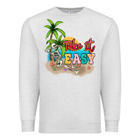 Oatmeal Heather take it easy Premium Sweatshirt - NancyCooperArtShop