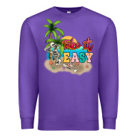 Purple take it easy Premium Sweatshirt - NancyCooperArtShop