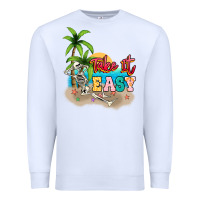 White take it easy Premium Sweatshirt - NancyCooperArtShop
