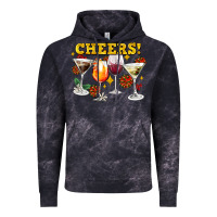 Cloud Black Cheers Christmas Coctail Vintage Hoodie - AdoDesignShop