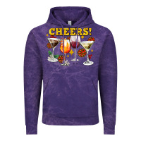 Cloud Purple Cheers Christmas Coctail Vintage Hoodie - AdoDesignShop
