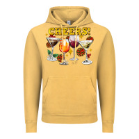 Vintage Mustard Cheers Christmas Coctail Vintage Hoodie - AdoDesignShop