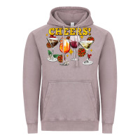 Vintage Zinc Cheers Christmas Coctail Vintage Hoodie - AdoDesignShop