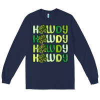 Navy howdy st patrick s day Long Sleeve Tee - MaliasSmallBusiness
