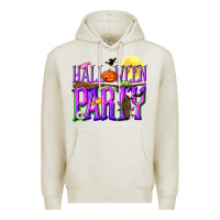 Oatmeal Heather Halloween party Premium Hoodie - NancyCooperArtShop
