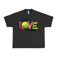 Pigment Black for the love of the game tennis Urban Heavy Tee - Jasminsmagicworld