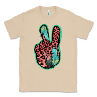 Mushroom Feather Pink Leopard Peace Sign Classic Tee - Jasminsmagicworld