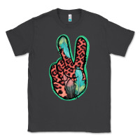 Smoke Feather Pink Leopard Peace Sign Classic Tee - Jasminsmagicworld