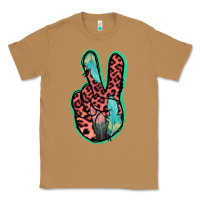 Toasted Coconut Feather Pink Leopard Peace Sign Classic Tee - Jasminsmagicworld