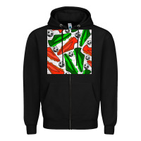 Black soccer shoes seamless pattern Zipper Hoodie - BundleAndBundleShop