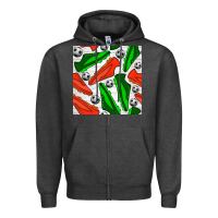Charcoal Heather soccer shoes seamless pattern Zipper Hoodie - BundleAndBundleShop