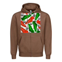 Chestnut soccer shoes seamless pattern Zipper Hoodie - BundleAndBundleShop