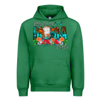 Emerald Glitter Dirt Mama Of Both Cow Flowers Urban Hoodie - CowCowDesign