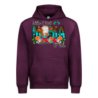 Mauve Wine Glitter Dirt Mama Of Both Cow Flowers Urban Hoodie - CowCowDesign