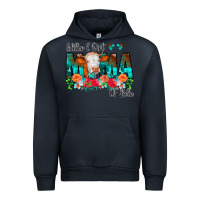 Navy Glitter Dirt Mama Of Both Cow Flowers Urban Hoodie - CowCowDesign