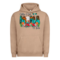 Pigment Burro Glitter Dirt Mama Of Both Cow Flowers Urban Hoodie - CowCowDesign
