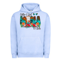 Pigment Grape Ice Glitter Dirt Mama Of Both Cow Flowers Urban Hoodie - CowCowDesign