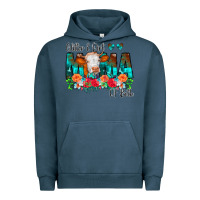 Pigment Midnight Navy Glitter Dirt Mama Of Both Cow Flowers Urban Hoodie - CowCowDesign