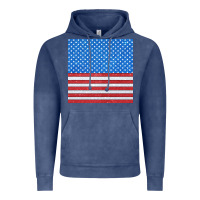 Vintage Denim Glitter 4th Of July Seamless Pattern Vintage Hoodie - BundleAndBundleShop