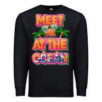 Black Meet me at the ocean Summer Premium Sweatshirt - NancyCooperArtShop