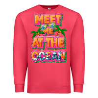 Cardinal Meet me at the ocean Summer Premium Sweatshirt - NancyCooperArtShop