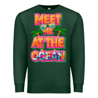 Sports Green Meet me at the ocean Summer Premium Sweatshirt - NancyCooperArtShop