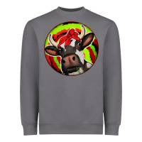 Storm Christmas Cow Heavyweight Sweatshirt - Jasminsmagicworld
