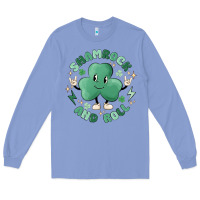 Colony Blue shamrock and roll Long Sleeve Tee - MaliasSmallBusiness