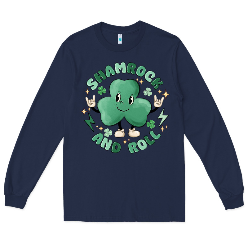 Shamrock And Roll Long Sleeve Tee by MaliasSmallBusiness | Teevron
