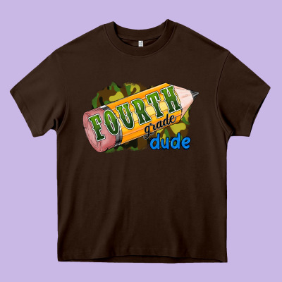 Fourth Grade Dude Heavy Core Tee Designed By Ranaportraitstore