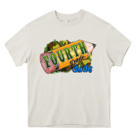 Cream fourth grade dude Heavy Core Tee - RanaPortraitStore