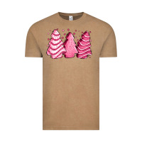 Vintage Coffee pink Christmas cakes Vintage Tee - Jasminsmagicworld