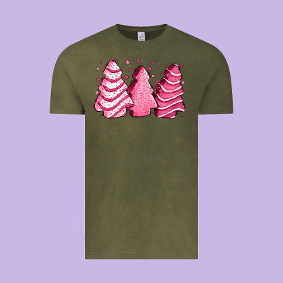 Pink Christmas Cakes Vintage Tee Designed By Jasminsmagicworld