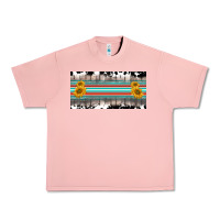 Salmon western cowhide serape sunflower mama license plate Urban Heavy Tee - BarkalooDesign