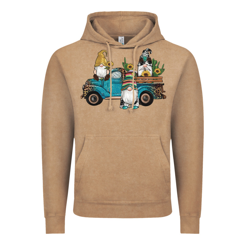 Western Gnomes Truck Sunflowers Cactus Gemstone Leopard Glitter Serape Vintage Hoodie by Artiststas | Teevron