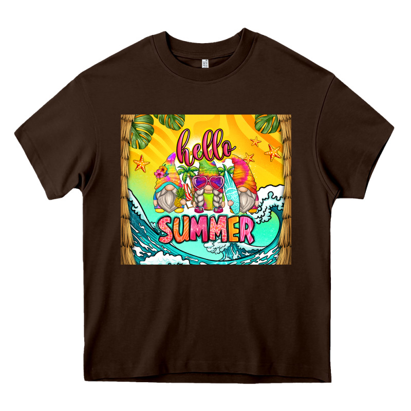 Hello Summer Gnomes Heavy Core Tee by Zillion Design Studio | Teevron