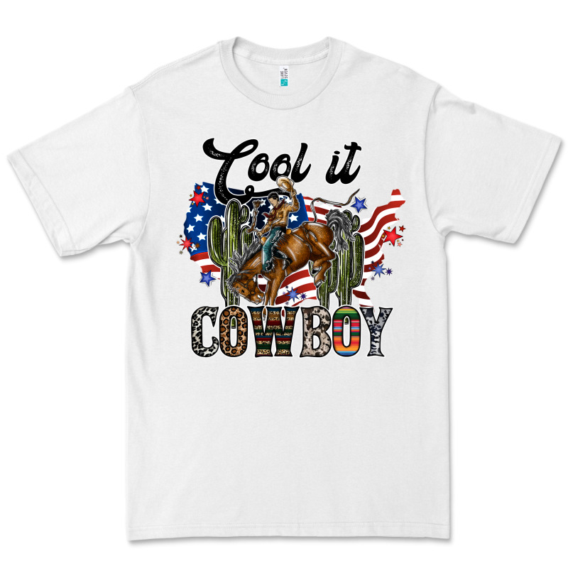 Cool It Cowboy Premium Tee by SublimationCraftShop | Teevron