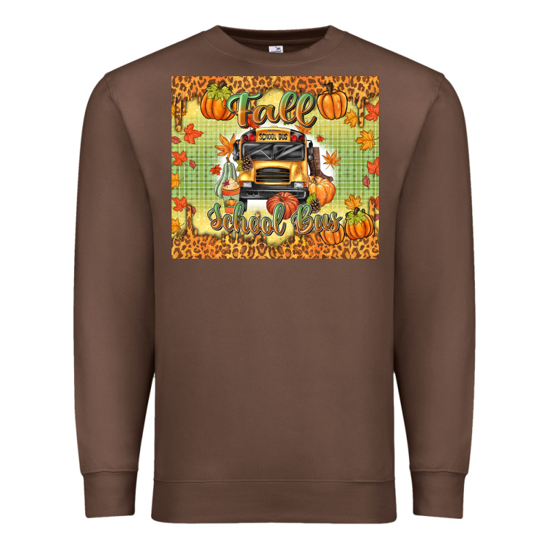 Fall School Bus Premium Sweatshirt by texasbilliewilder | Teevron