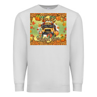 Dove Grey fall school bus Premium Sweatshirt - texasbilliewilder