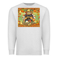 Oatmeal Heather fall school bus Premium Sweatshirt - texasbilliewilder