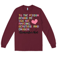 Burgundy to the person behind me Long Sleeve Tee - MaliasSmallBusiness