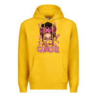 Lemon lets beat cancer afro messy bun Premium Hoodie - texasbilliewilder