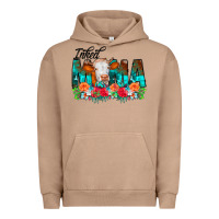 Pigment Burro Inked Mama Flowers Cow Urban Hoodie - CowCowDesign