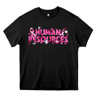 Black Breast Cancer Human Resources Heavy Core Tee - texasbilliewilder