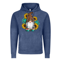 Western Gnomes Sunflowers Gemstones Leopard Serape Cowhide Glitter Vintage Hoodie | Teevron