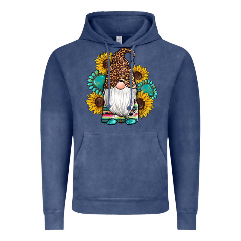 Western Gnomes Sunflowers Gemstones Leopard Serape Cowhide Glitter Vintage Hoodie by Artiststas | Teevron