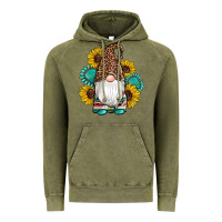 Vintage Olive western gnomes sunflowers gemstones leopard serape cowhide glitter Vintage Hoodie - Artiststas