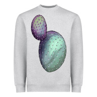 Heather Grey opunthia santa rita cactus Heavyweight Sweatshirt - LillyAllenDesigns