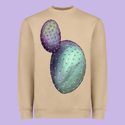 Opunthia Santa Rita Cactus Heavyweight Sweatshirt Designed By Lillyallendesigns