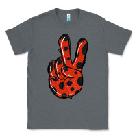 Charcoal Heather Ladybug Peace Sign Classic Tee - Jasminsmagicworld